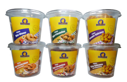 Das neue Höhenrainer-Becher-Slortiment: Puten-Snacks